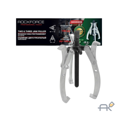 Съемник двух-трехзахватный переставной 6(216 захвата 20-150мм. глубина захвата 140мм. длина лап 170мм. ширина лап 17мм. лапы S-образные) F-A6590606 (59898) 